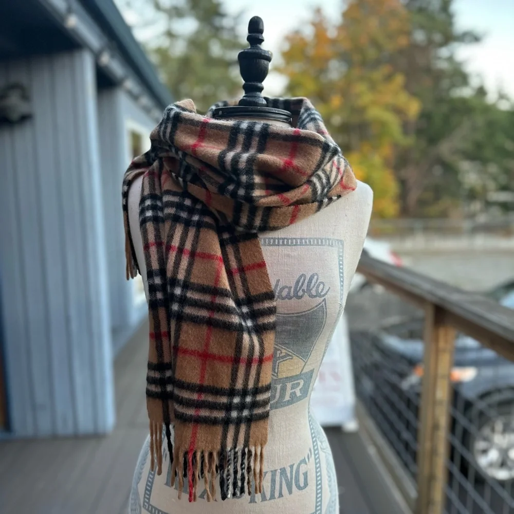 Burberry | Accessories | Burberry Nova Check Cashmere Wool Scarf